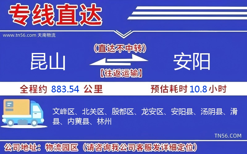 昆山到安阳物流公司